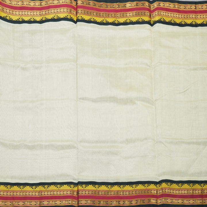 Hayagrivas Beige Pure Silk Cotton Saree SSCBF55E9-2