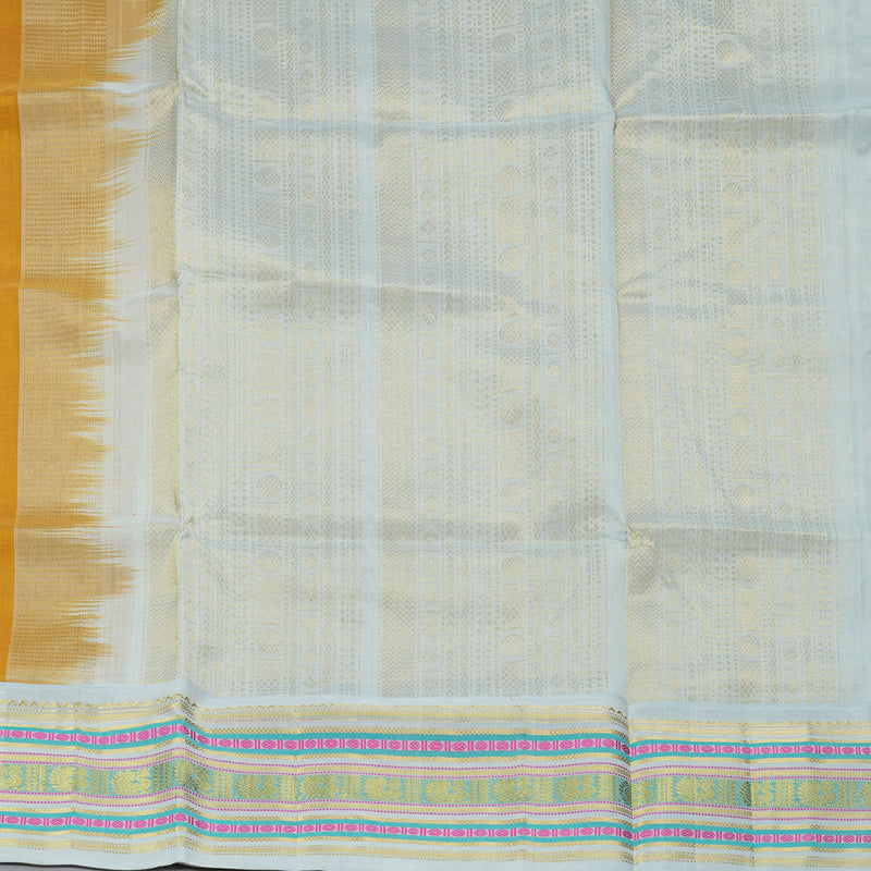 Hayagrivas Mustard Yellow Pure Silk Cotton Saree SSCBF55E9-6