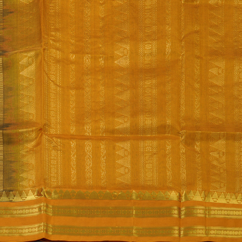 Hayagrivas Bottle Green Pure Silk Cotton Saree SSCBF56E1-2