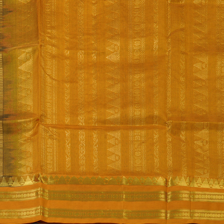 Hayagrivas Bottle Green Pure Silk Cotton Saree SSCBF56E1-2