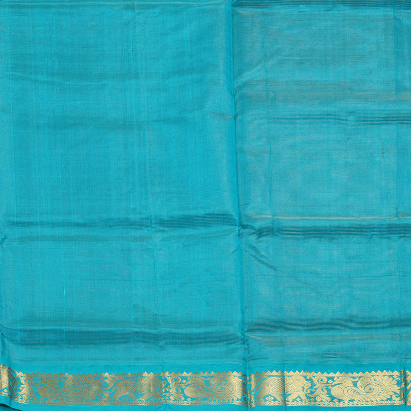 Hayagrivas Dark Purple Pure Silk Cotton Saree SSCBF56E1-3