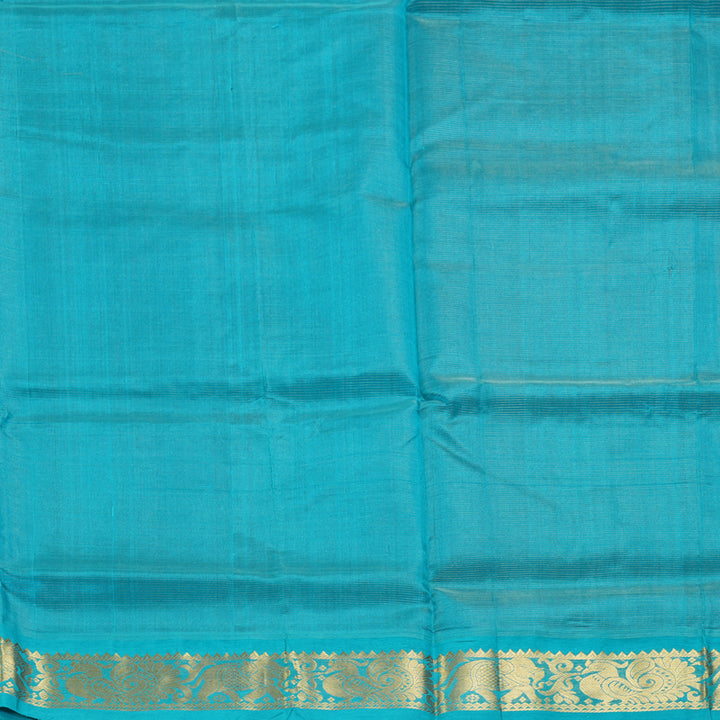 Hayagrivas Dark Purple Pure Silk Cotton Saree SSCBF56E1-3