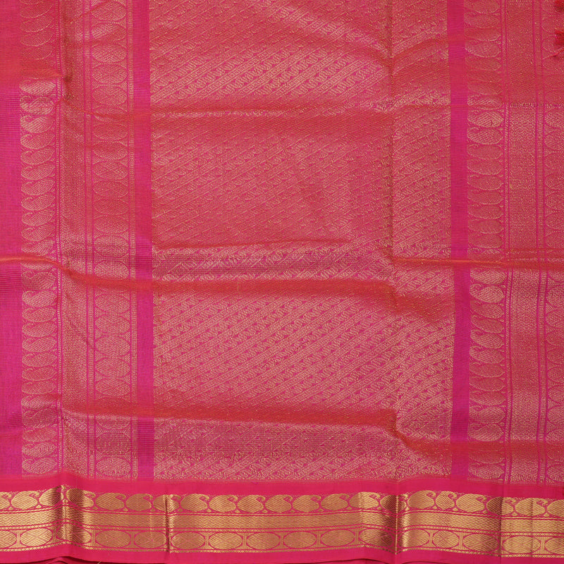 Hayagrivas Dark Green Pure Silk Cotton Saree SSCBF56E1-5