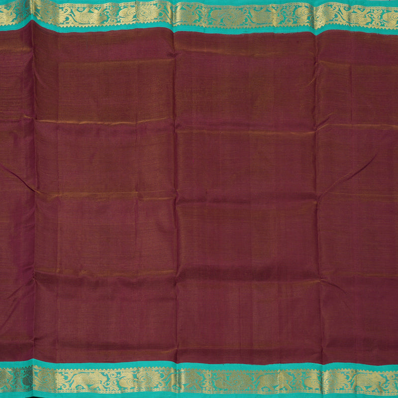 Hayagrivas Burgundy Pure Silk Cotton Saree SSCBF56E1-9