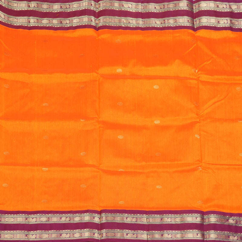 Hayagrivas Mambazham Orange Pure Silk Cotton Saree SSCBF56E10-4
