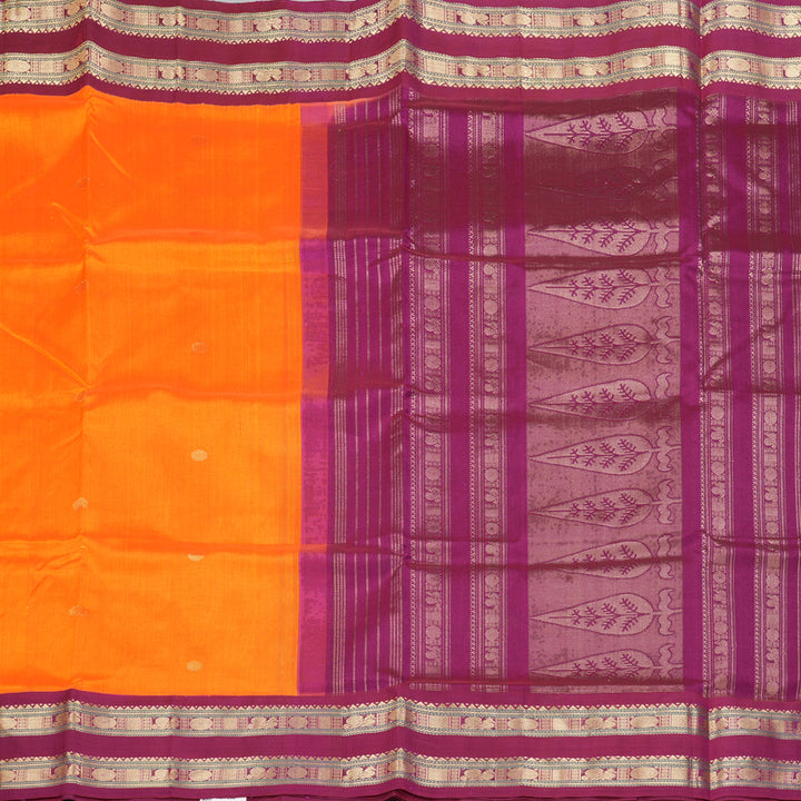 Hayagrivas Mambazham Orange Pure Silk Cotton Saree SSCBF56E10-4