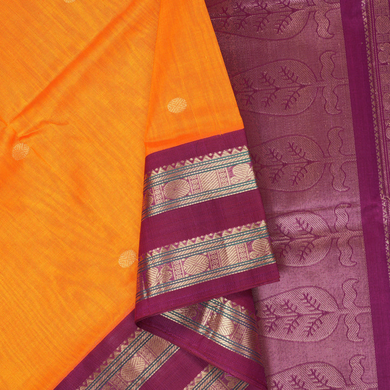 Hayagrivas Mambazham Orange Pure Silk Cotton Saree SSCBF56E10-4