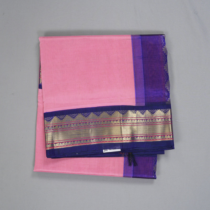 Hayagrivas Rose Pink Pure Silk Cotton Saree SSCBF56E11-2