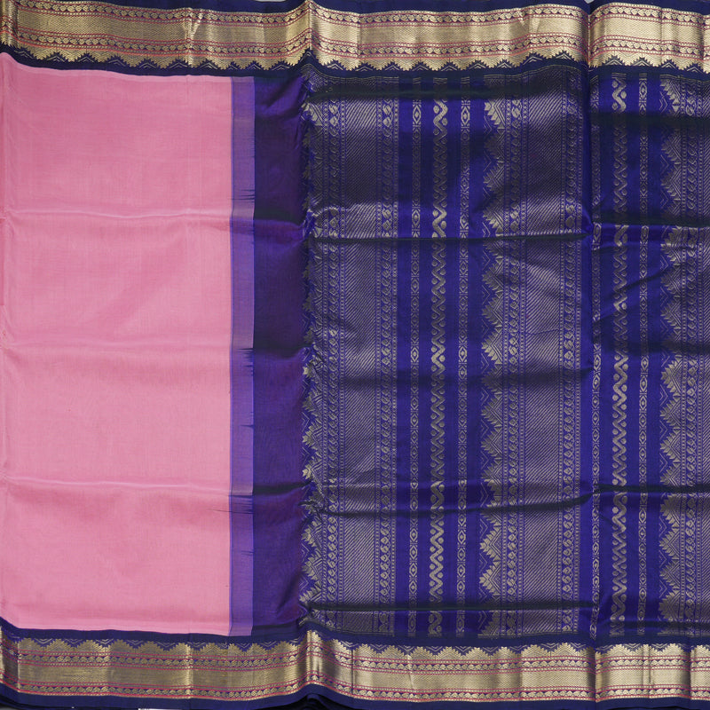 Hayagrivas Rose Pink Pure Silk Cotton Saree SSCBF56E11-2