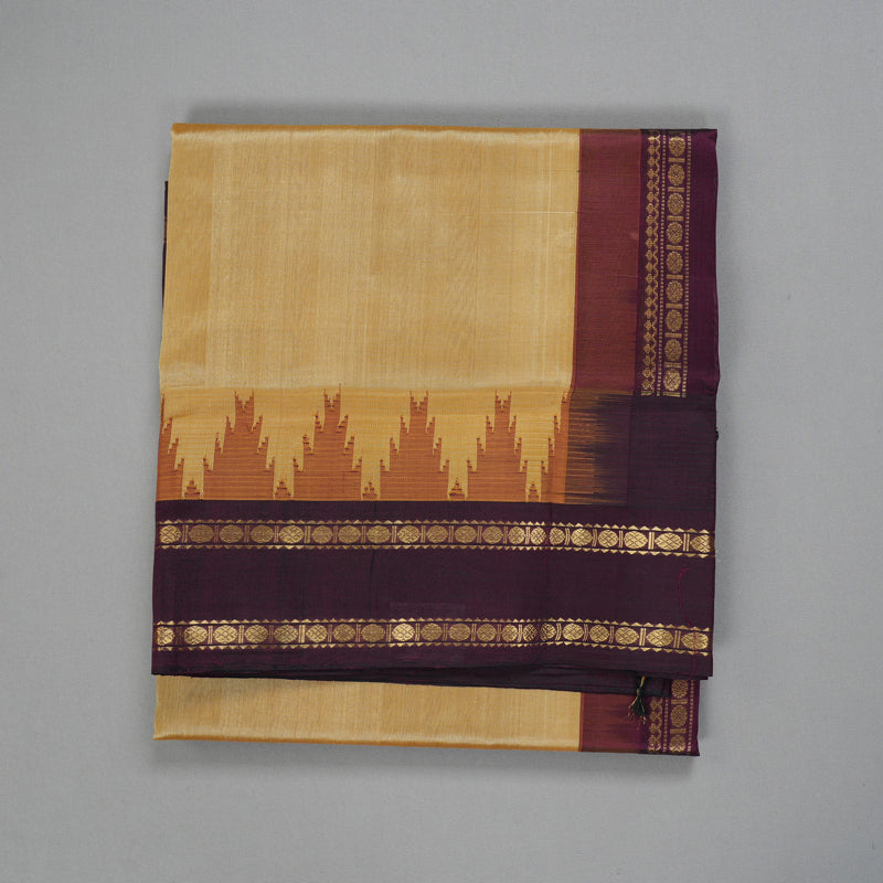Hayagrivas Sandal Pure Silk Cotton Saree SSCBF56E2-2