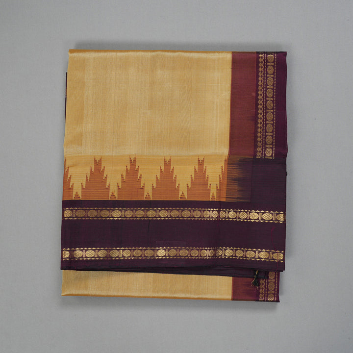 Hayagrivas Sandal Pure Silk Cotton Saree SSCBF56E2-2
