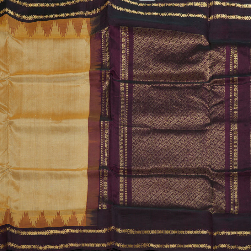 Hayagrivas Sandal Pure Silk Cotton Saree SSCBF56E2-2