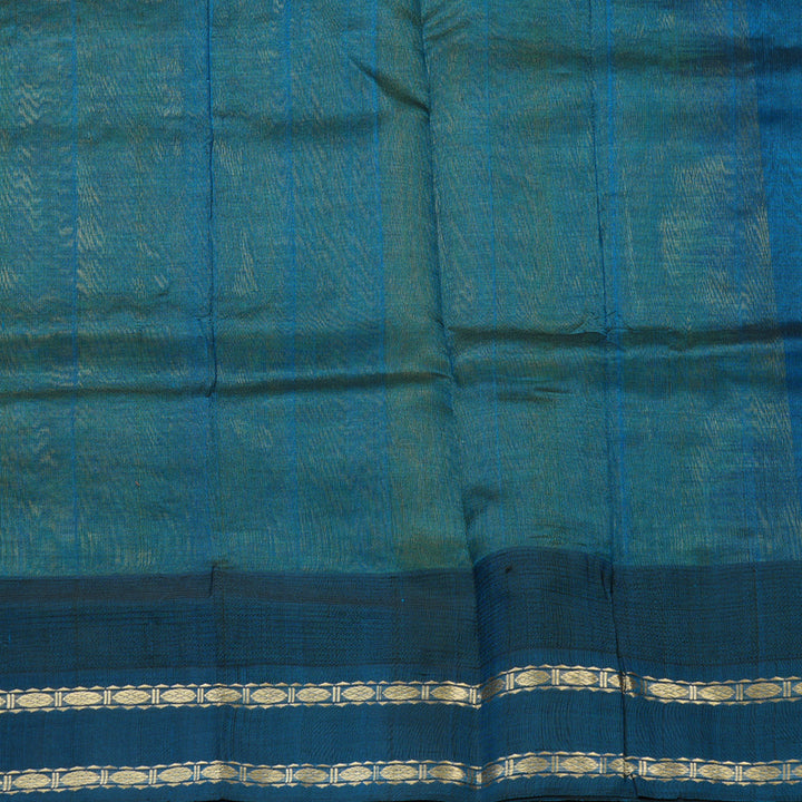 Hayagrivas Fluorescent Green Pure Silk Cotton Saree SSCBF56E2-3