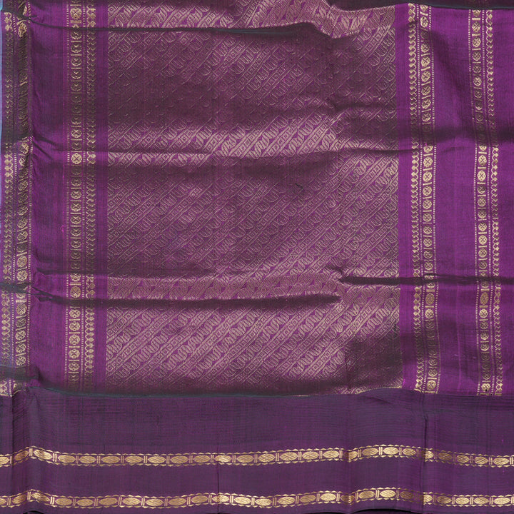 Hayagrivas Ice Blue Pure Silk Cotton Saree SSCBF56E2-4