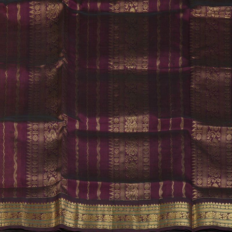 Hayagrivas Mustard Pure Silk Cotton Saree SSCBF56E5-3