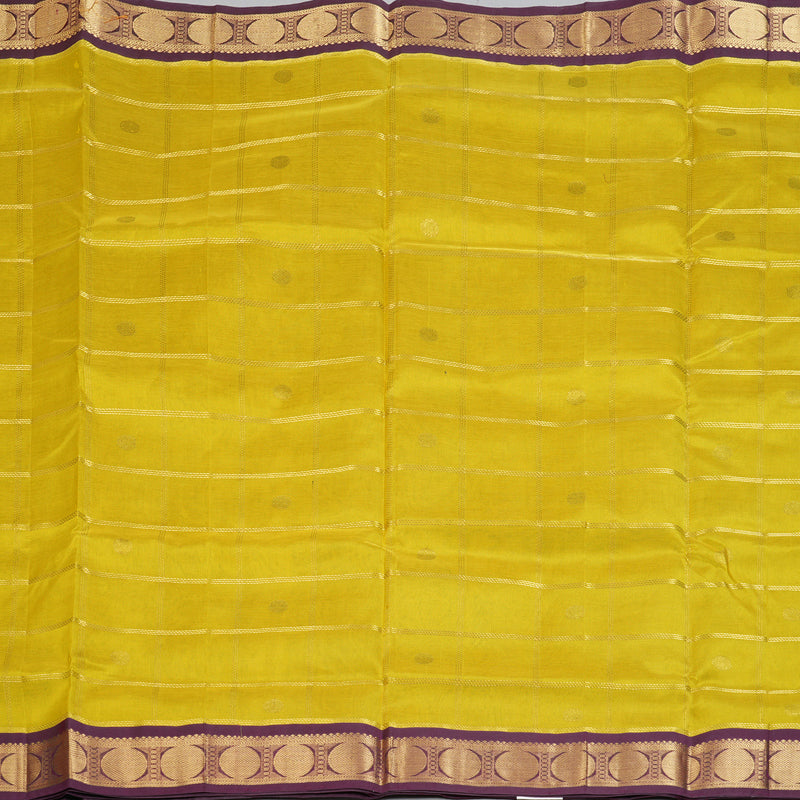 Hayagrivas Lime Green Pure Silk Cotton Saree SSCBF56E6-2