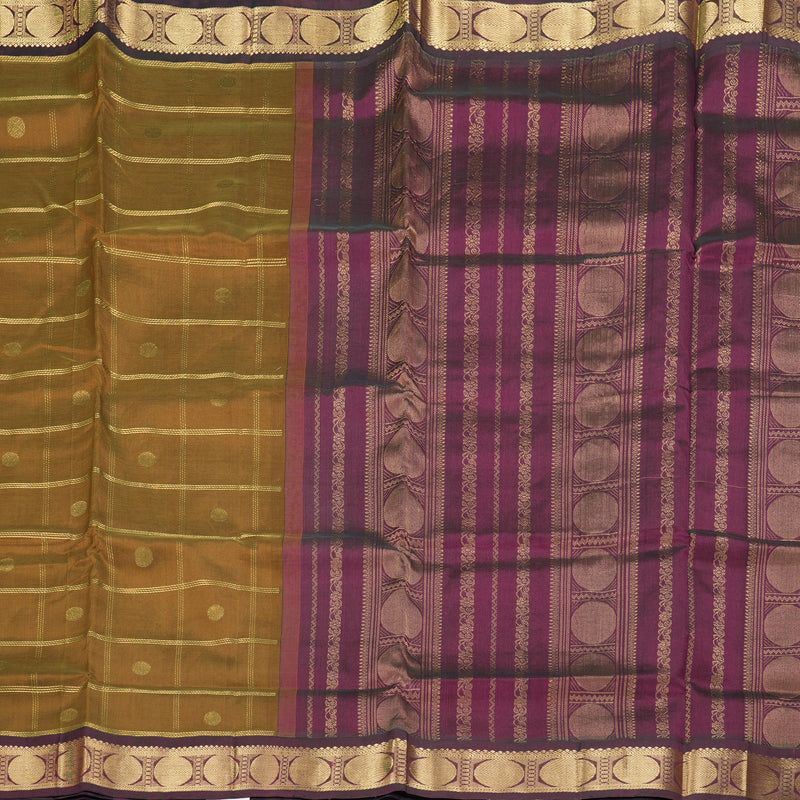 Hayagrivas Honey Mustard Pure Silk Cotton Saree SSCBF56E6-6