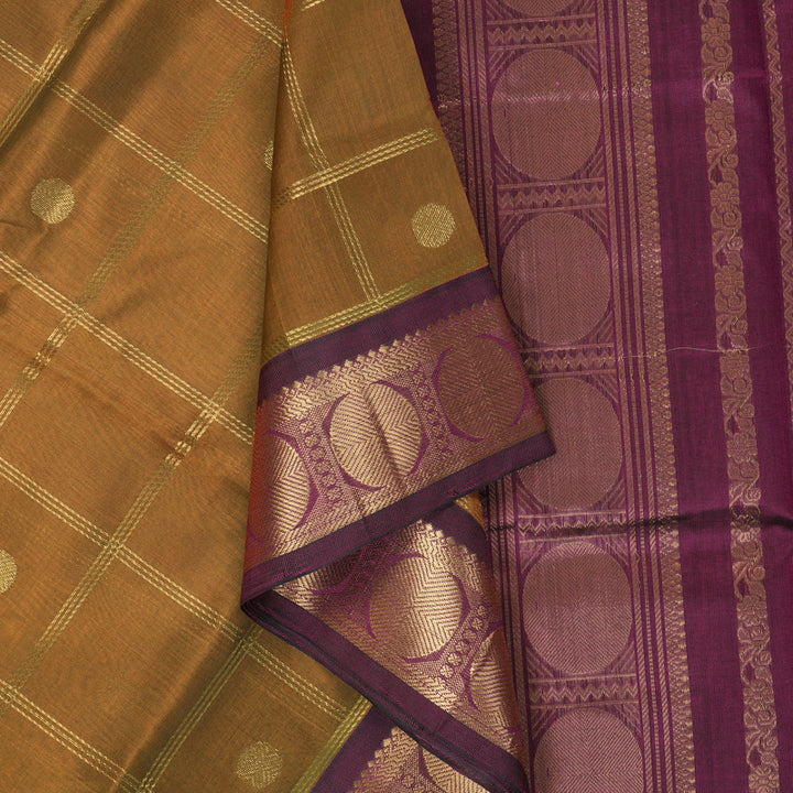 Hayagrivas Honey Mustard Pure Silk Cotton Saree SSCBF56E6-6