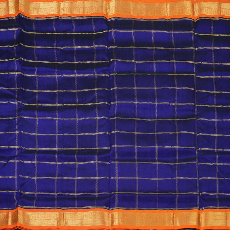 Hayagrivas Royal Blue Pure Silk Cotton Saree SSCBF56E7-3