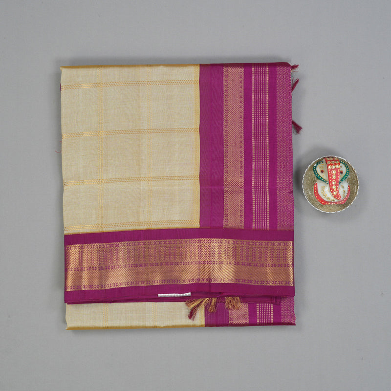Hayagrivas Sandal Pure Silk Cotton Saree SSCBF56E7-7