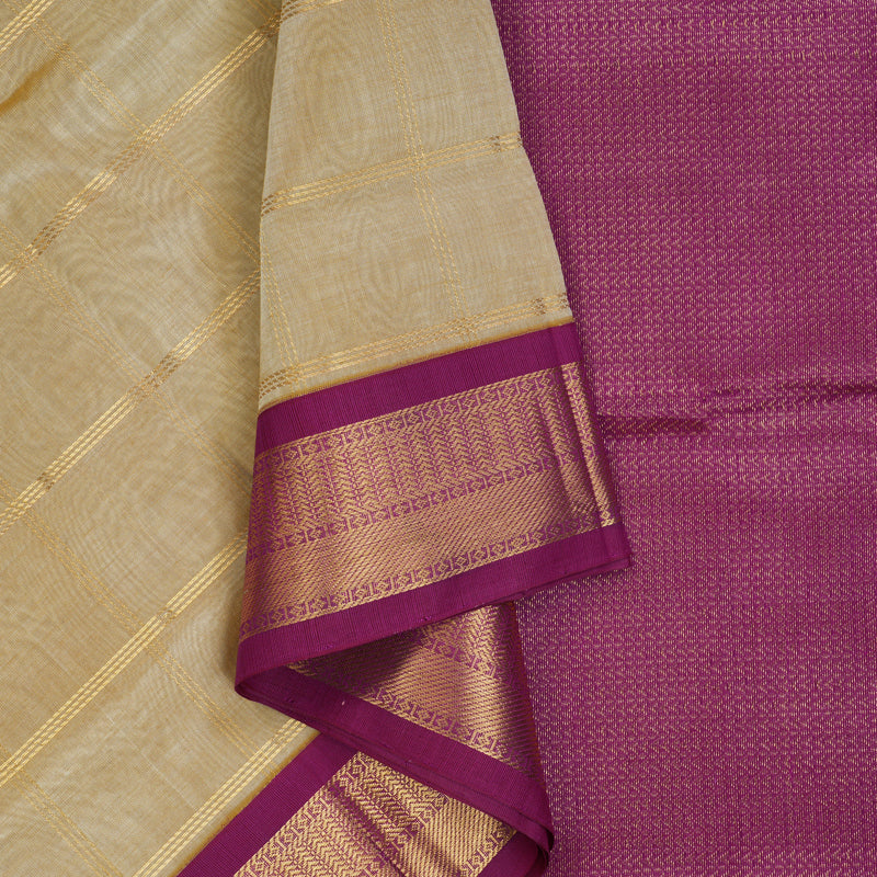 Hayagrivas Sandal Pure Silk Cotton Saree SSCBF56E7-7
