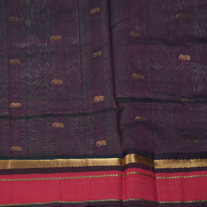 Hayagrivas Light Grey Pure Silk Cotton Saree SSCBF56E8-2