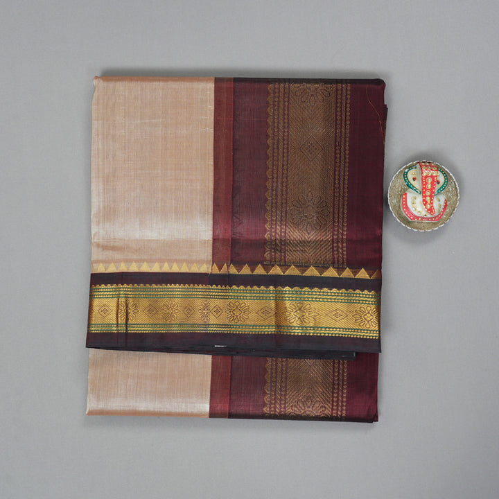 Hayagrivas Cream Pure Silk Cotton Saree SSCBF56E9-11