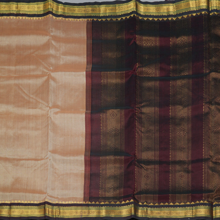 Hayagrivas Cream Pure Silk Cotton Saree SSCBF56E9-11
