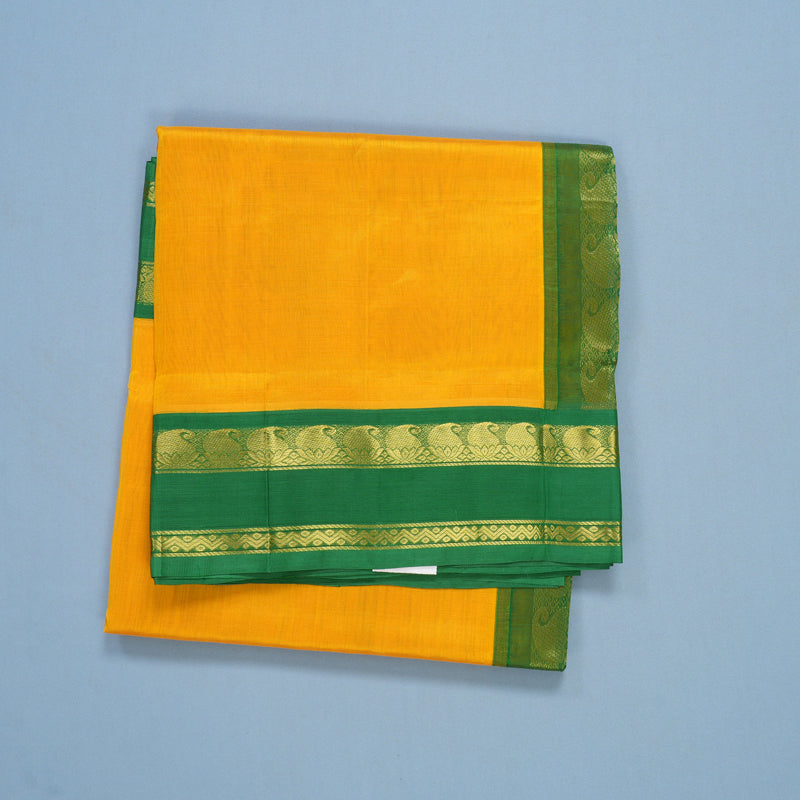 Hayagrivas Mango Yellow Pure Silk Cotton Saree SSCBF56E9-13