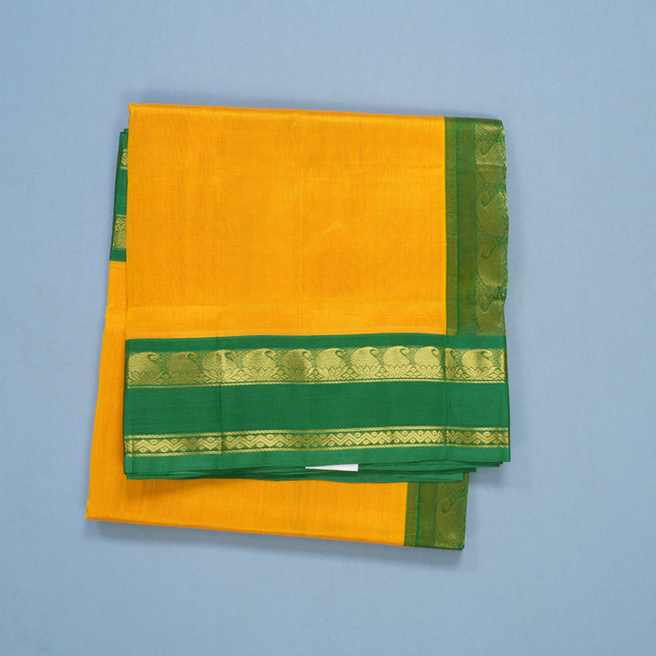 Hayagrivas Mango Yellow Pure Silk Cotton Saree SSCBF56E9-13