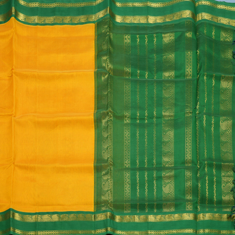 Hayagrivas Mango Yellow Pure Silk Cotton Saree SSCBF56E9-13