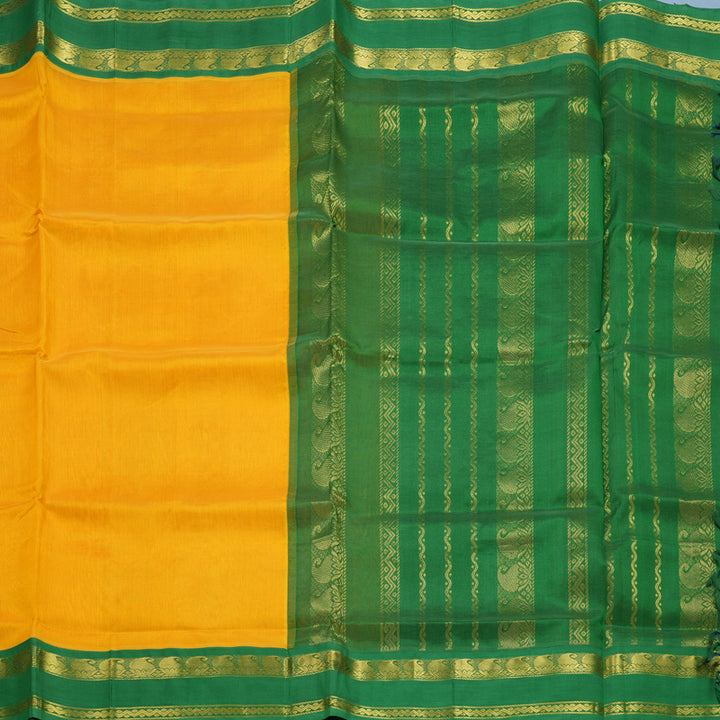 Hayagrivas Mango Yellow Pure Silk Cotton Saree SSCBF56E9-13