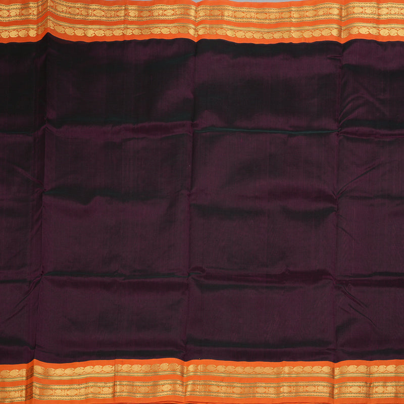 Hayagrivas Wine Purple Pure Silk Cotton Saree SSCBF56E9-14
