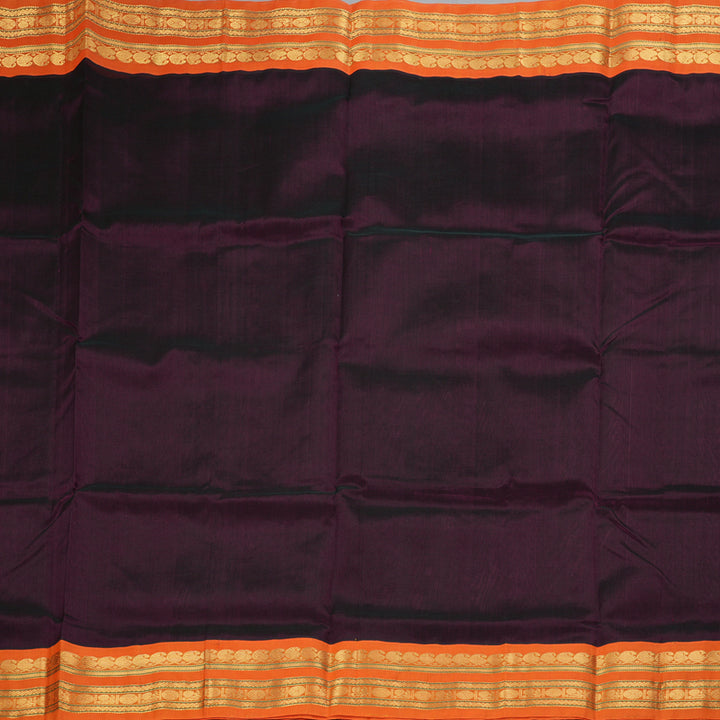 Hayagrivas Wine Purple Pure Silk Cotton Saree SSCBF56E9-14