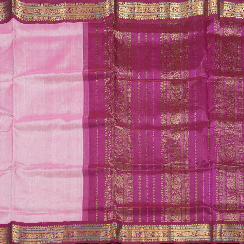 Hayagrivas Rose Pink Pure Silk Cotton Saree SSCBF56E9-16