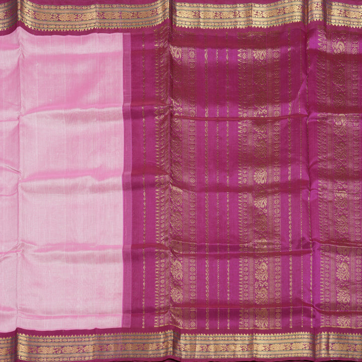 Hayagrivas Rose Pink Pure Silk Cotton Saree SSCBF56E9-16
