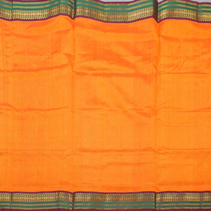 Hayagrivas Mambazham Orange Pure Silk Cotton Saree SSCBF56E9-3