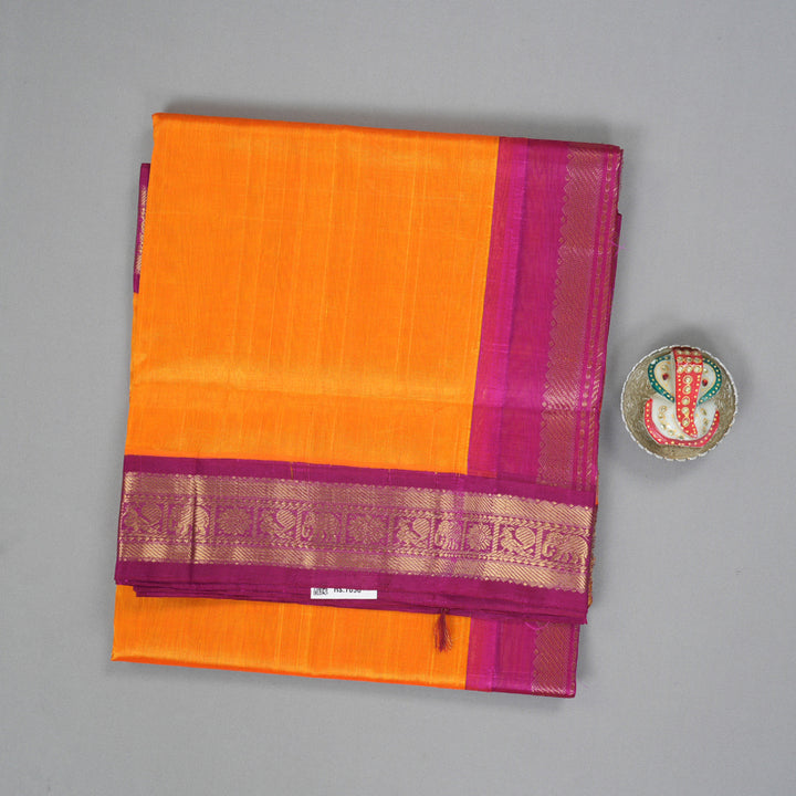 Hayagrivas Mango Yellow Pure Silk Cotton Saree SSCBF56E9-6