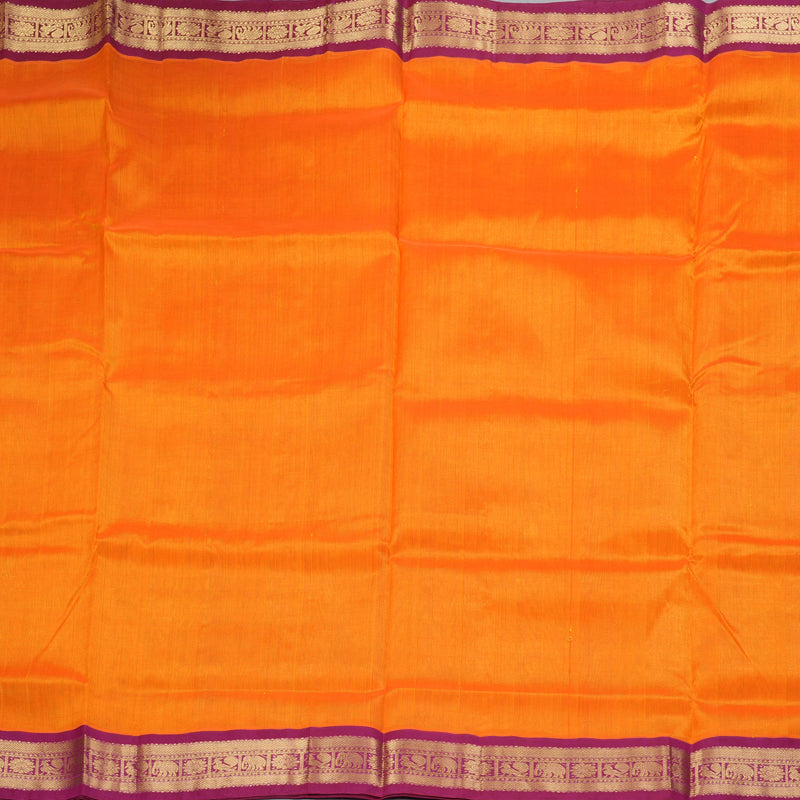 Hayagrivas Mango Yellow Pure Silk Cotton Saree SSCBF56E9-6