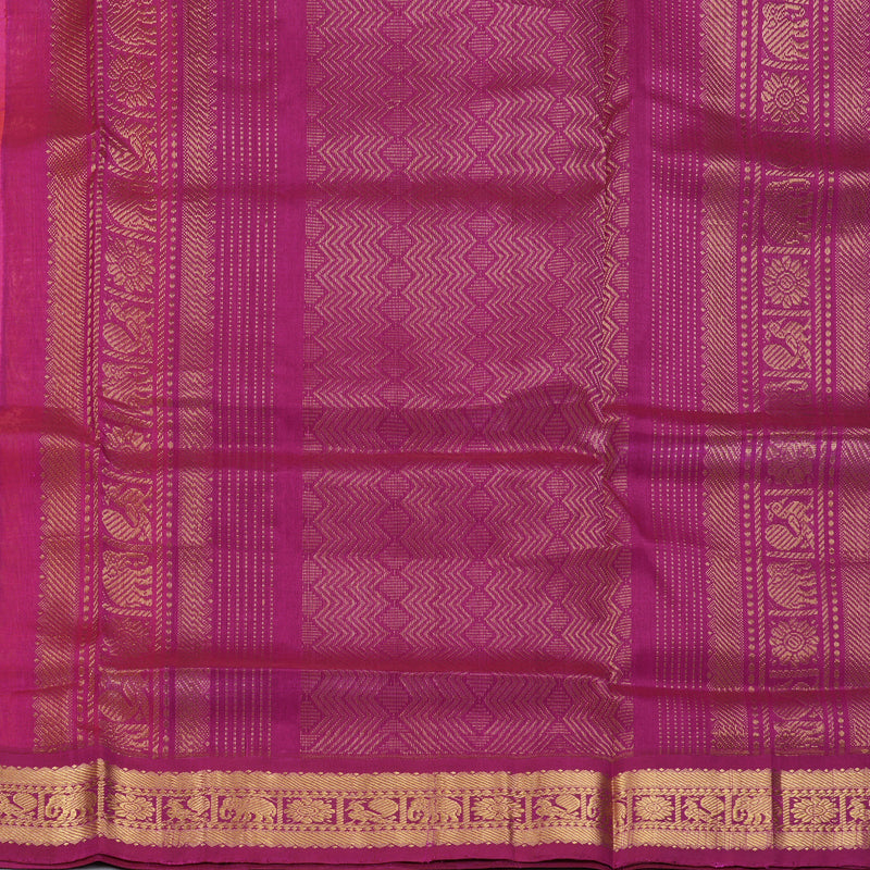 Hayagrivas Mango Yellow Pure Silk Cotton Saree SSCBF56E9-6