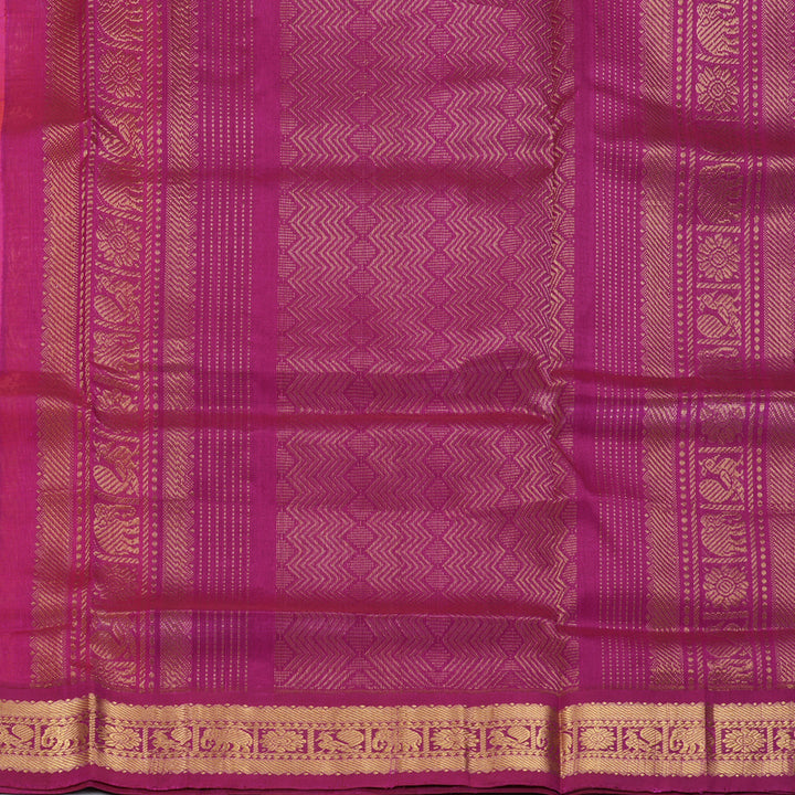 Hayagrivas Mango Yellow Pure Silk Cotton Saree SSCBF56E9-6