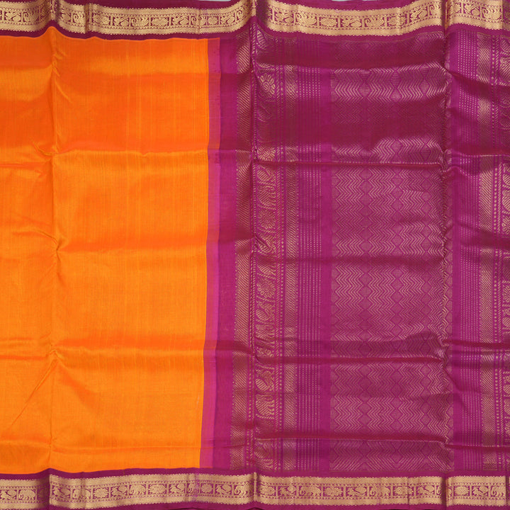 Hayagrivas Mango Yellow Pure Silk Cotton Saree SSCBF56E9-6