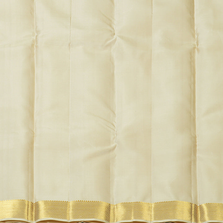 Hayagrivas Handloom Beige Kanjivaram Silk Saree SSCBF58E6-2