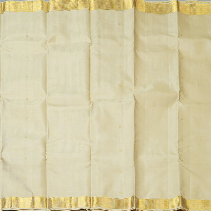 Hayagrivas Handloom Beige Kanjivaram Silk Saree SSCBF58E6-2