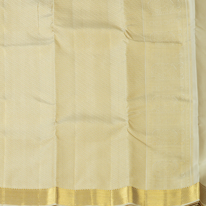 Hayagrivas Handloom Beige Kanjivaram Silk Saree SSCBF58E6-2