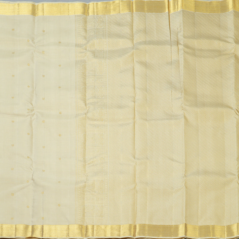 Hayagrivas Handloom Beige Kanjivaram Silk Saree SSCBF58E6-2