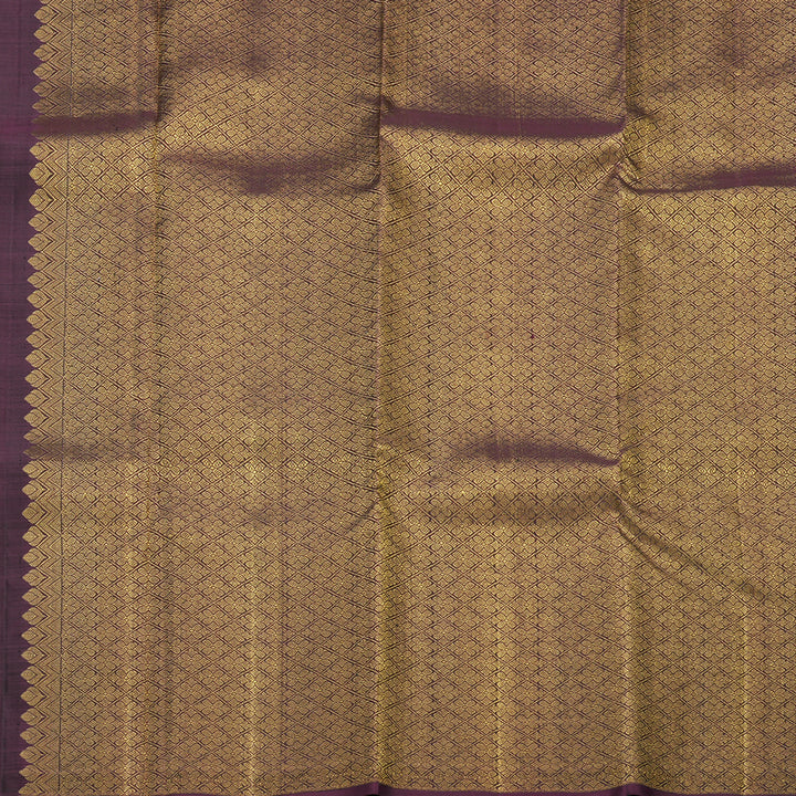 Hayagrivas Handloom Wine Purple Kanjivaram Silk Saree SSCBF58E9-1