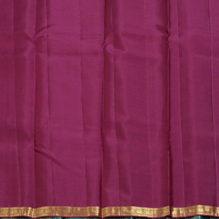 Hayagrivas Handloom Peacock Green Kanjivaram Silk Saree SSCBF59E12-2
