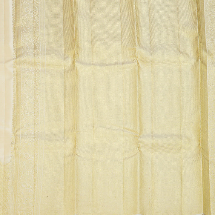 Hayagrivas Handloom ivory Kanjivaram Silk Saree SSCBF59E21-3