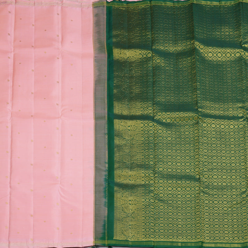 Hayagrivas Handloom Baby Pink Kanjivaram Silk Saree SSCBF59E30-3